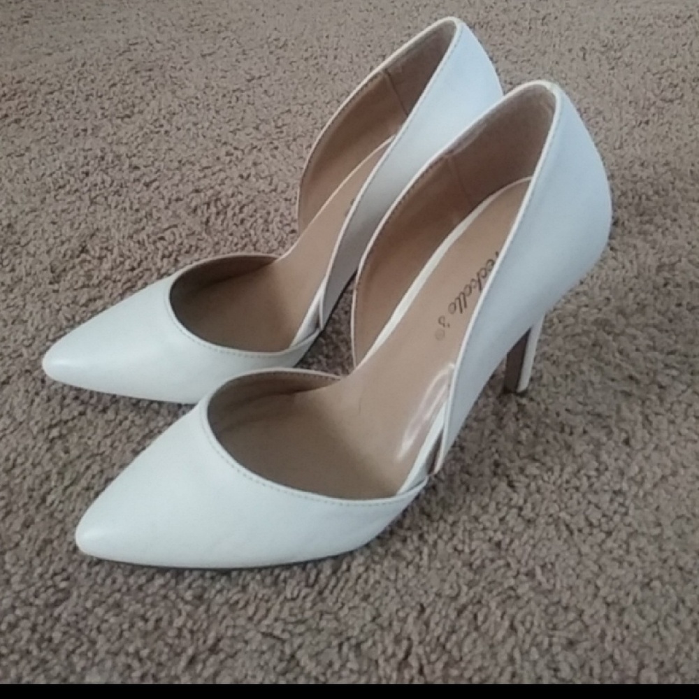 White pumps